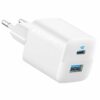 chargeur USB C d'ancrage chargeur 323 (33 w) Alimentation USB C à 2 ports pour iPhone 16/16 pro/16 plus/15/14/13/12 pixels galaxy iPad/ipad mini